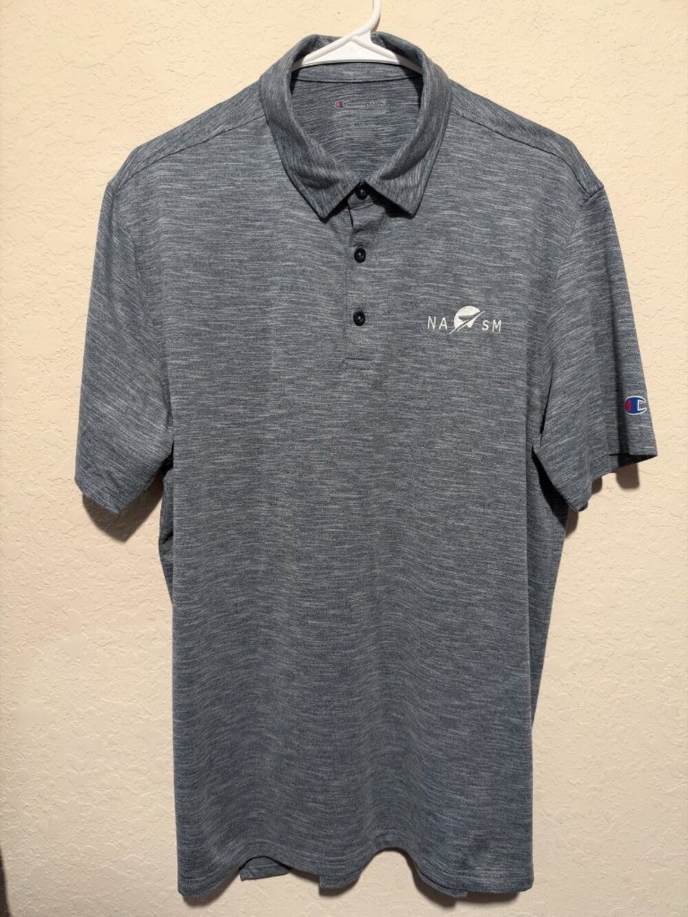 Men’s Polo National Air and Space Museum Shirt Gray Heather L Official Merch